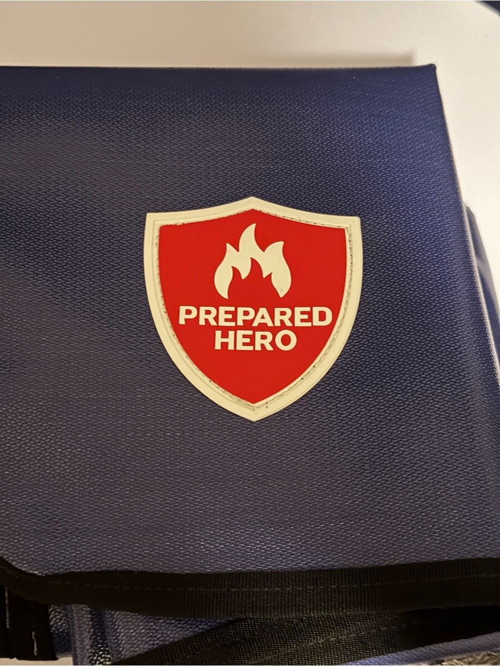 Prepared Hero, Fireproof Apron and Blanket, Navy Blue